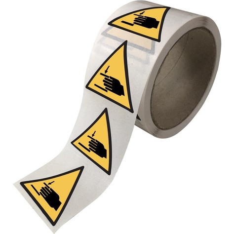 Rouleau de Pictos de Danger - Danger Écrasement des mains - W024