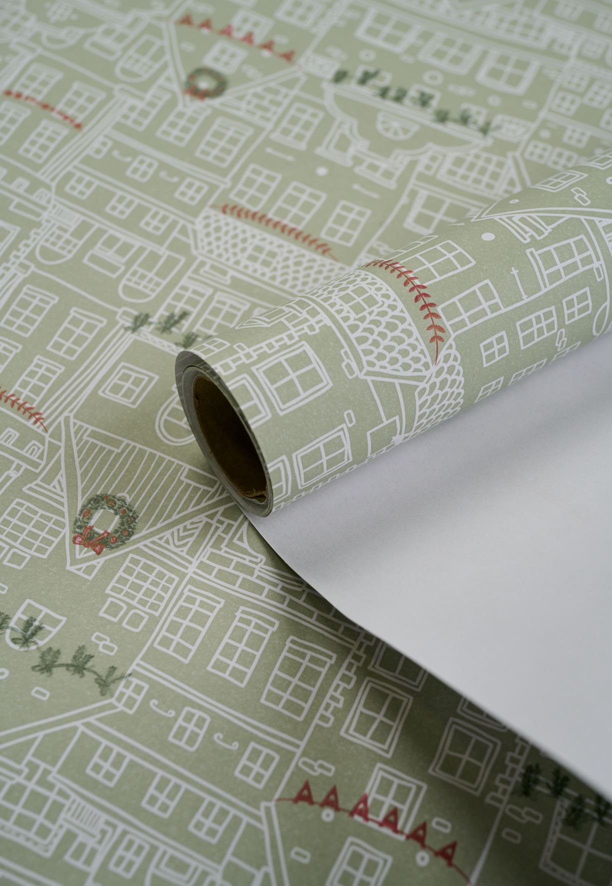 Gavepapir lys grønn - 70cm x 3m
