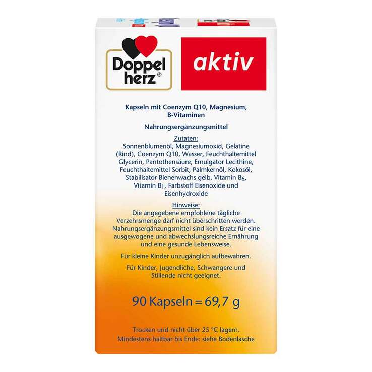 Doppelherz Coenzym Q10 Extra + Magnesium Kapseln, 90 St
