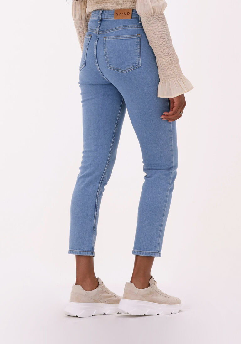NA-KD blauwe na-kd skinny jeans button up skinny jeans