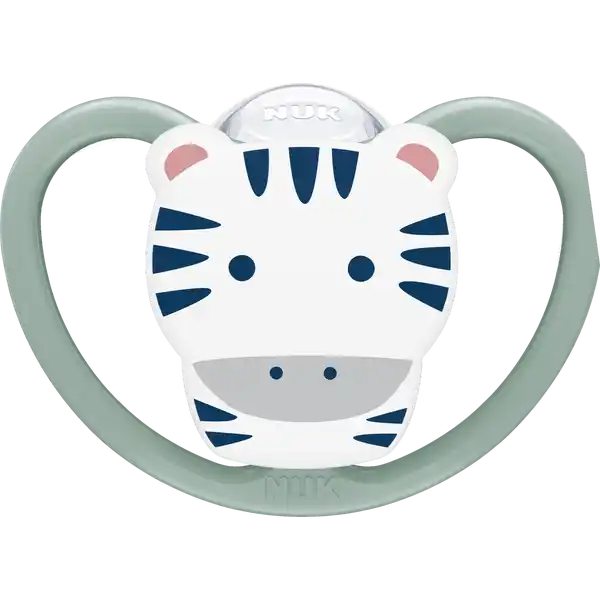 Space Silikon-Schnuller, Zebra & Sonne, 18-36 Monate