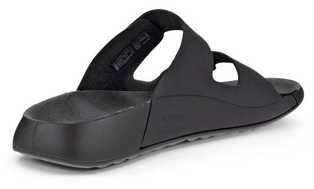 Ecco Pantolette »COZMO W«  , Sommerschuh, Schlappen mit zwei Klettverschlussriemen