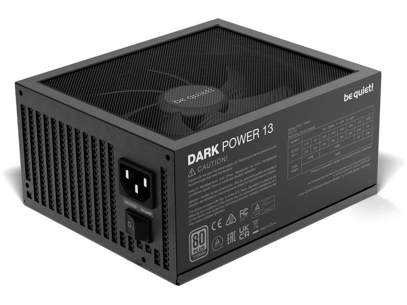 be quiet! Netzteil Dark Power 13 750 W Vollmodulares ATX-Netzteil mit 750 W Leistung und 80 Plus Titanium Zertifizierung