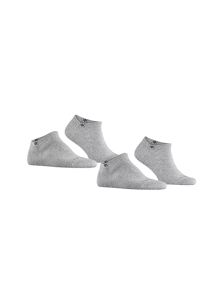 BURLINGTON Herren Sneaker Socken EVERYDAY 2-er Pkg. 40-46 light grey grau