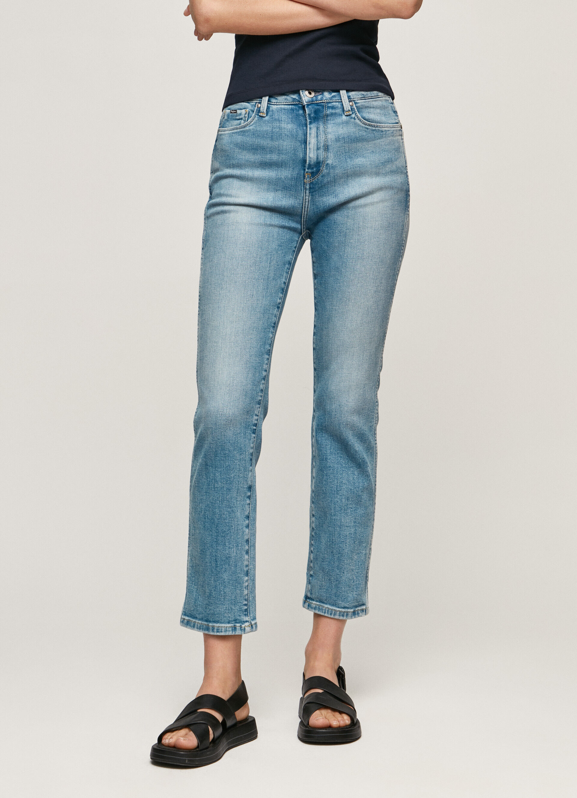 JEAN DION 7/8 FIT SLIM TIRO ALTO - jeans
