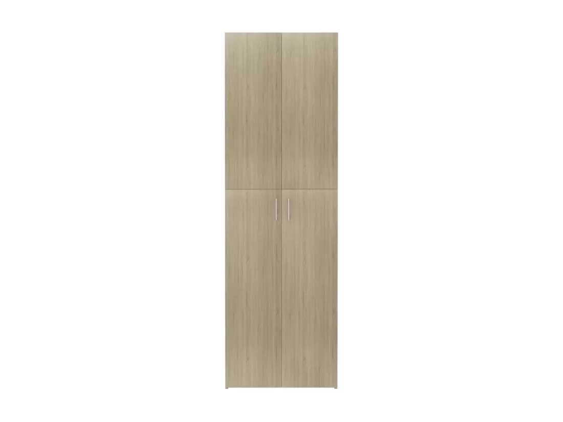 Armoire de bureau Chêne sonoma 60x32x190 cm Bois d'ingénierie