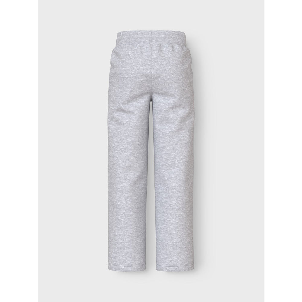 Køb Name It Light Grey Melange Mille Straight Sweatpants Noos