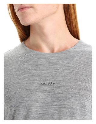 T-shirt Manches Courtes Mérinos Icebreaker ZoneKnit Gris