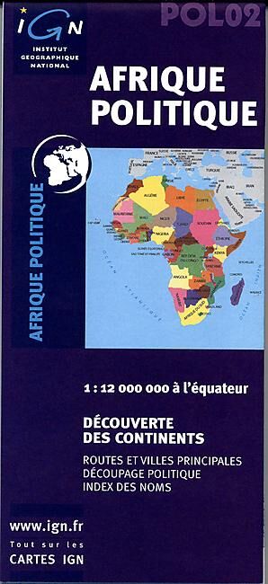 IGN - AFRIQUE PLIEE 1 12 000 000