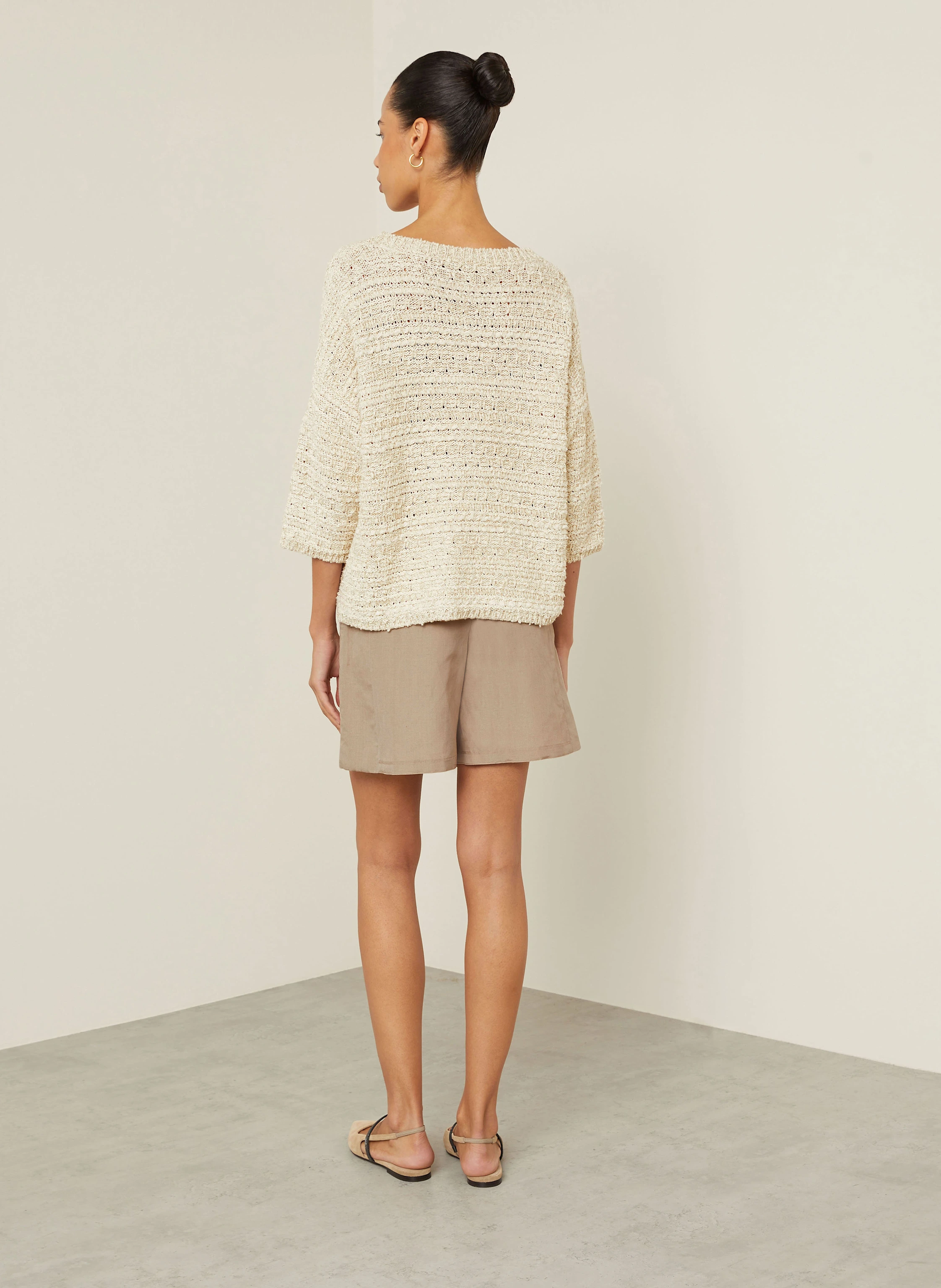 Max Mara Pullover ARDA mit Glitzergarn und 3/4-Arm