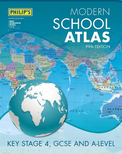 Philip's Modern School Atlas 99th Edition - Philip's World Atlas (Hardback)