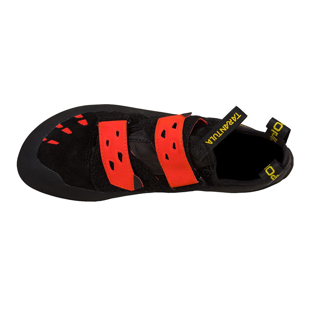 La Sportiva TARANTULA - Chaussons escalade Homme black/poppy