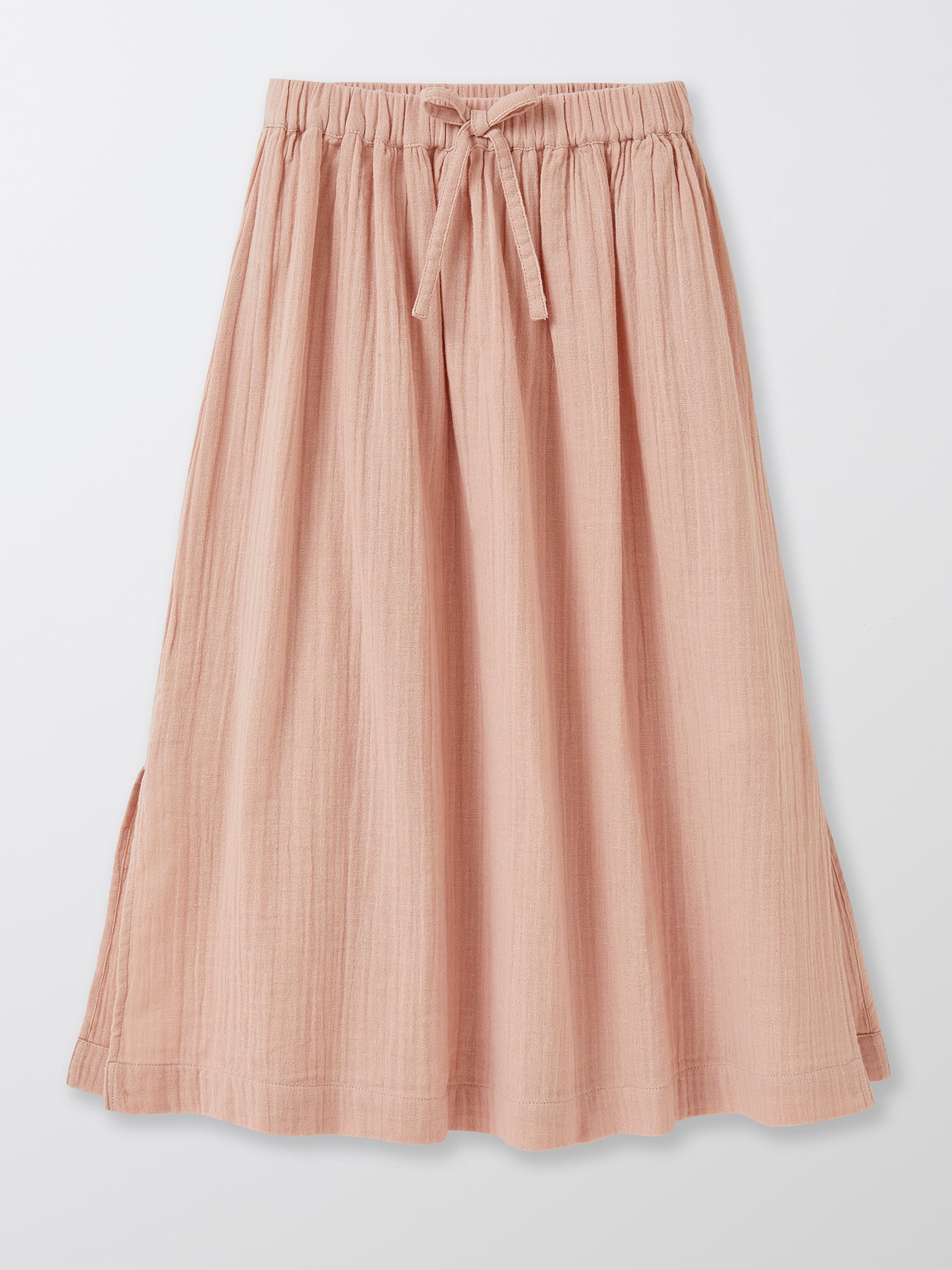 Jupe longue Fille en coton double gaze