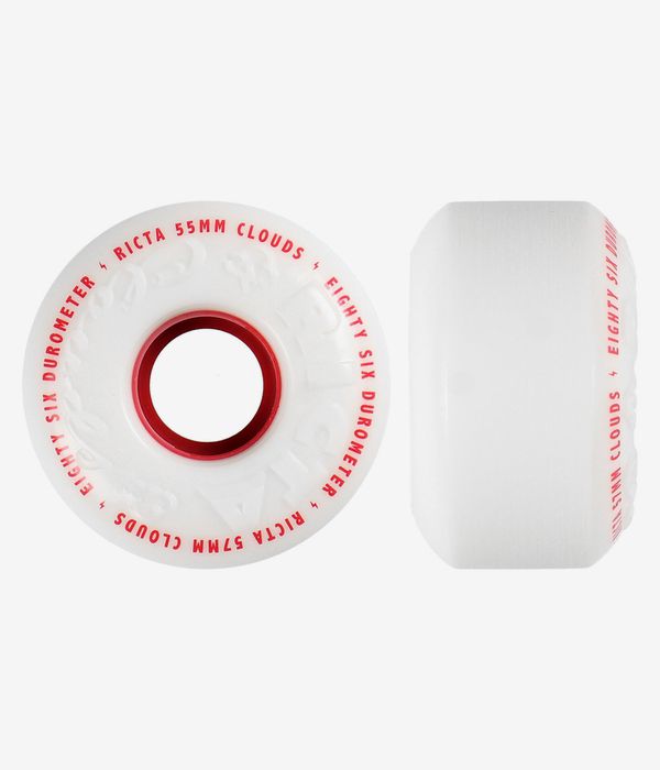 Ricta Clouds Rollen (white red) 55mm 86A 4er Pack