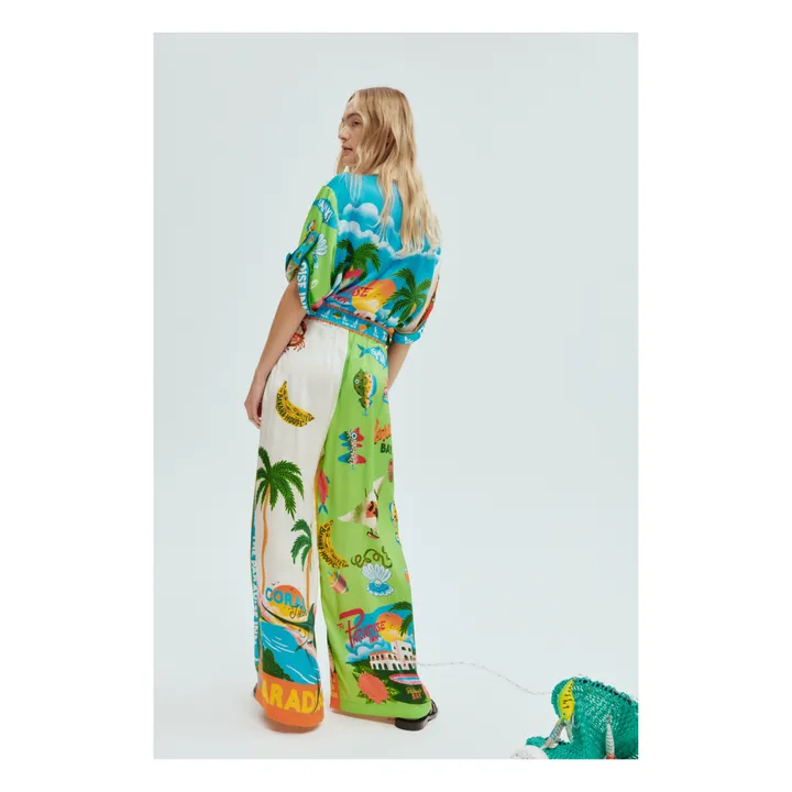 Alémais Pantalon Paradiso Soie | Ecru