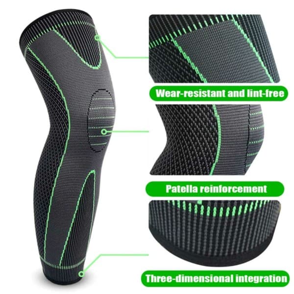 Kompresjonshylse for Kne - Knestøtte/Knebeskyttelse med Compression XL