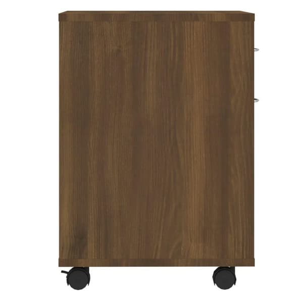 vidaXL Rulleskap brun eik 45x38x54 cm konstruert tre