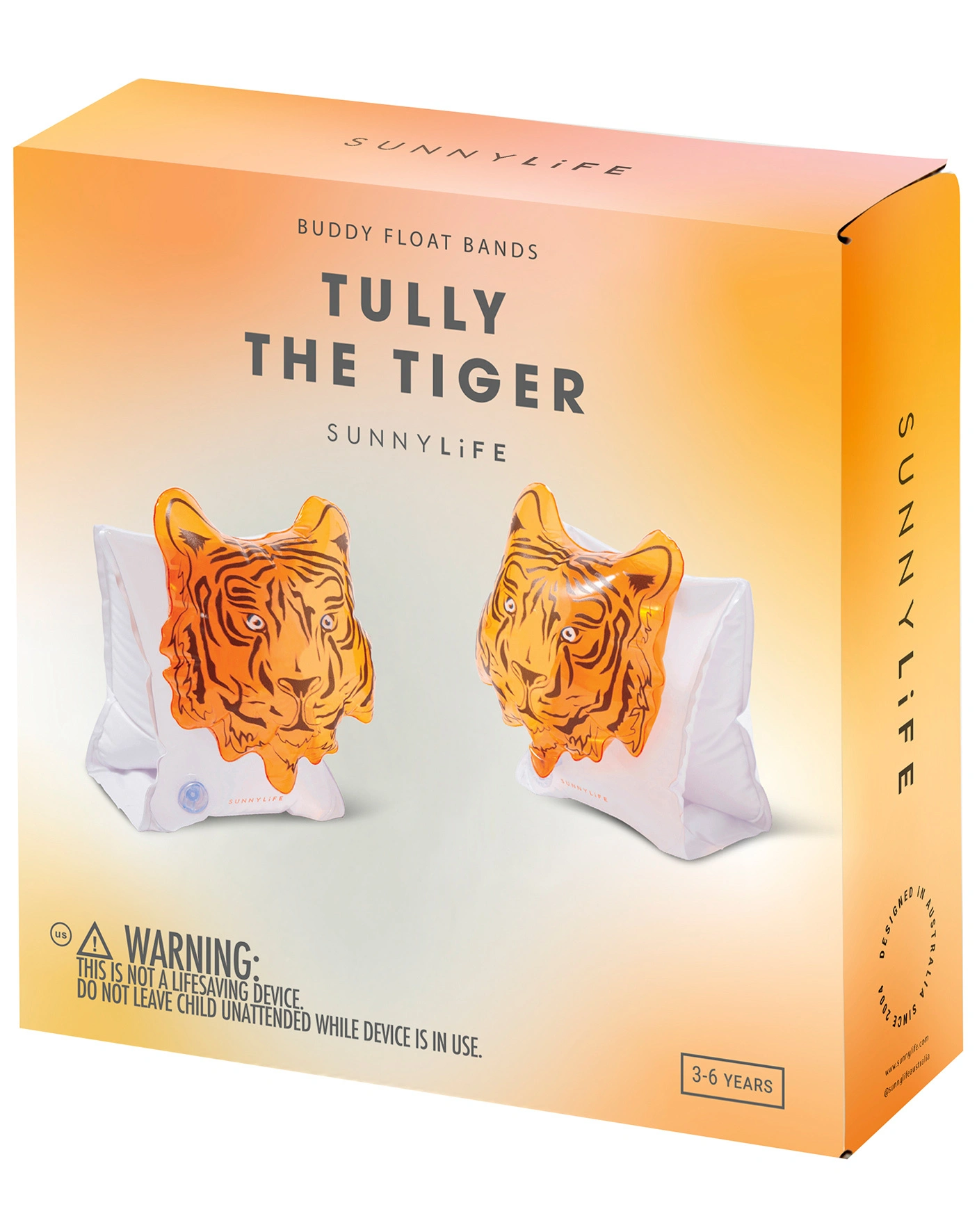 Schwimmflügel TULLY THE TIGER in orange