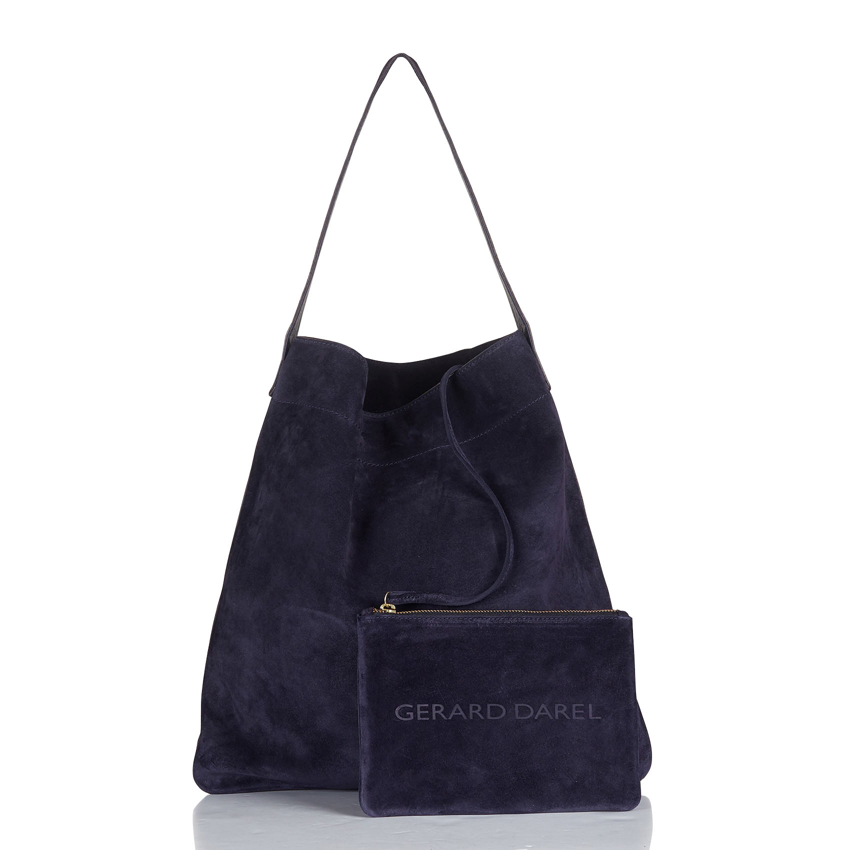 Sac hobo en cuir | Bleu