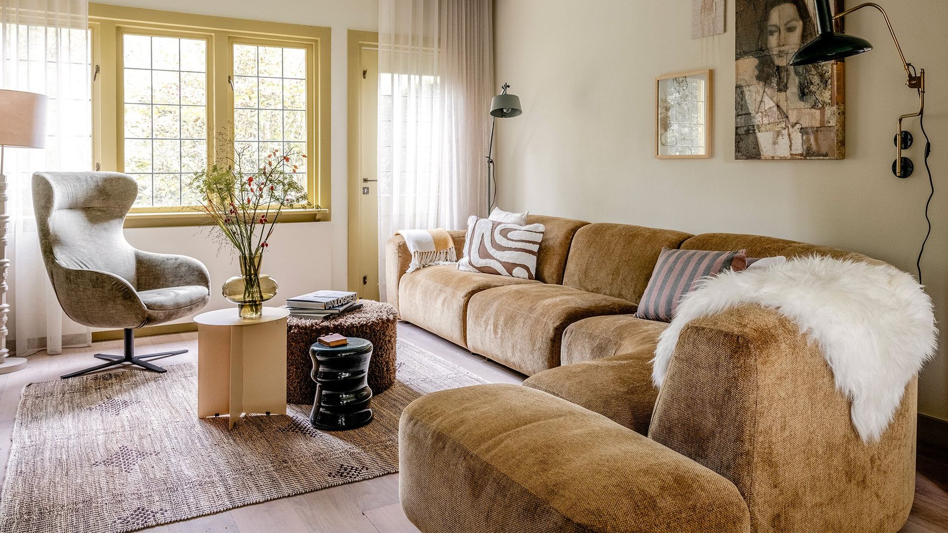 HKLIVING   Rustic Vloerkleed