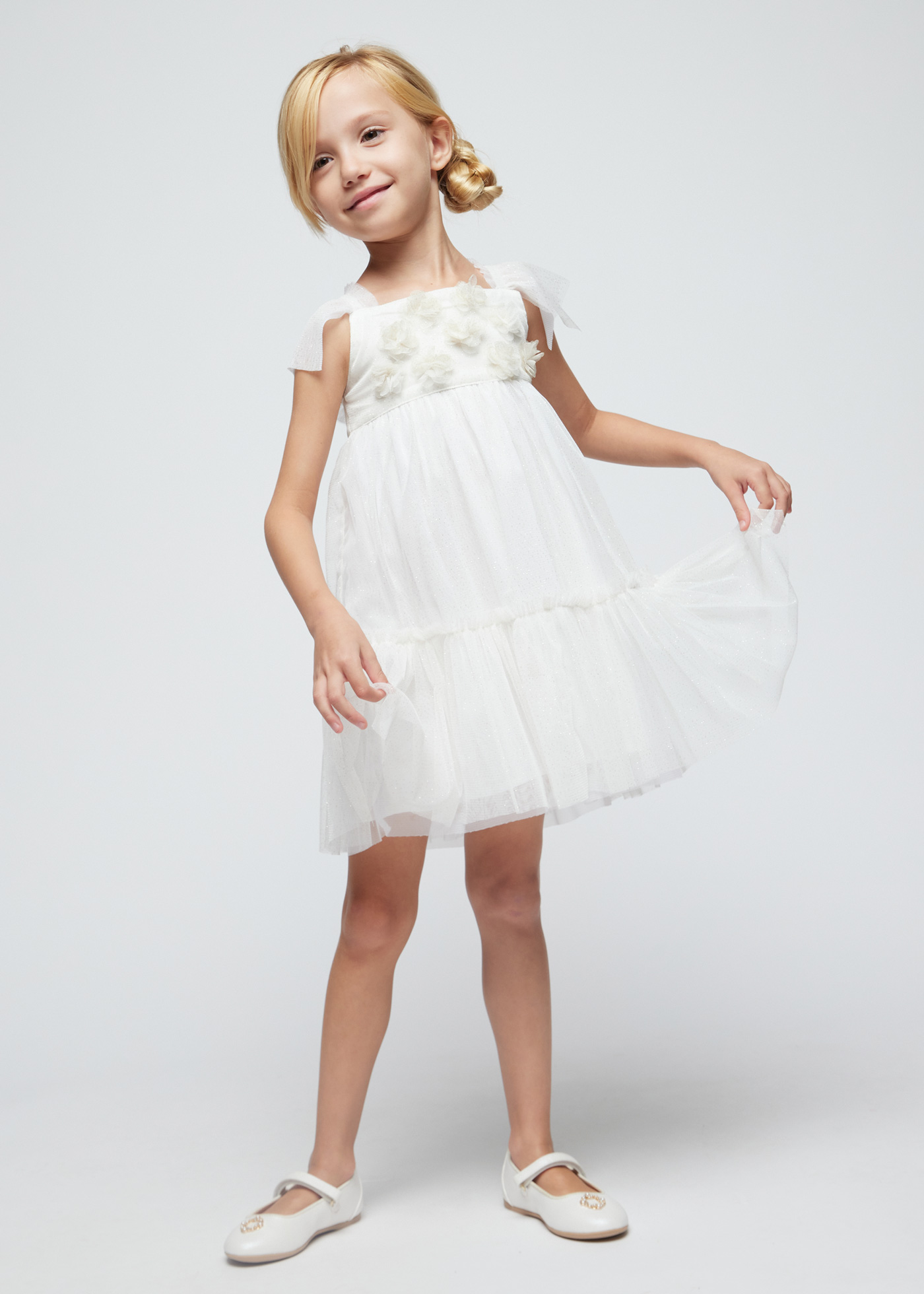 Vestido de tule para meninas