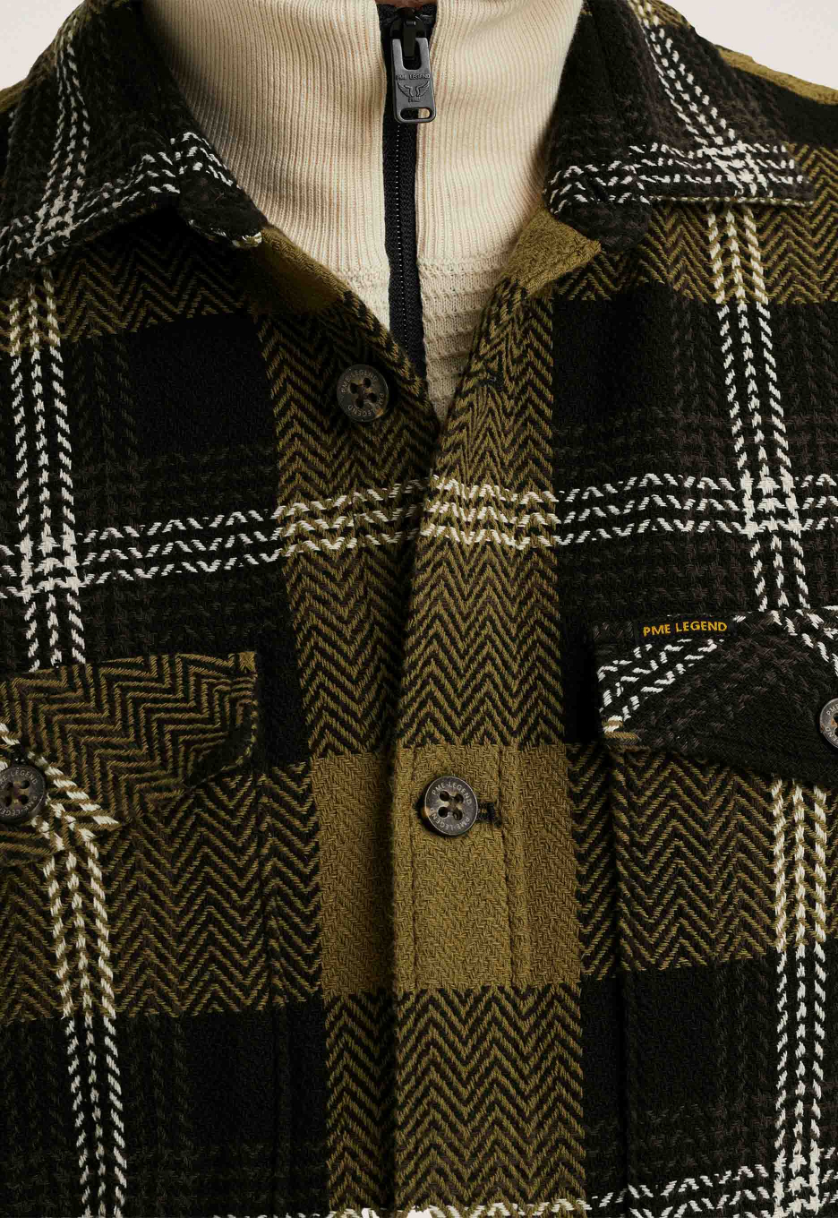 PME Legend Herringbone Check Shirt