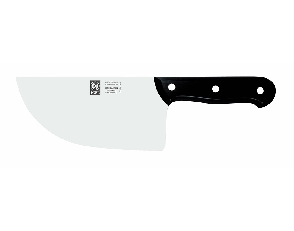 CUTELO ICEL BAQUELITE PRETO 15CM