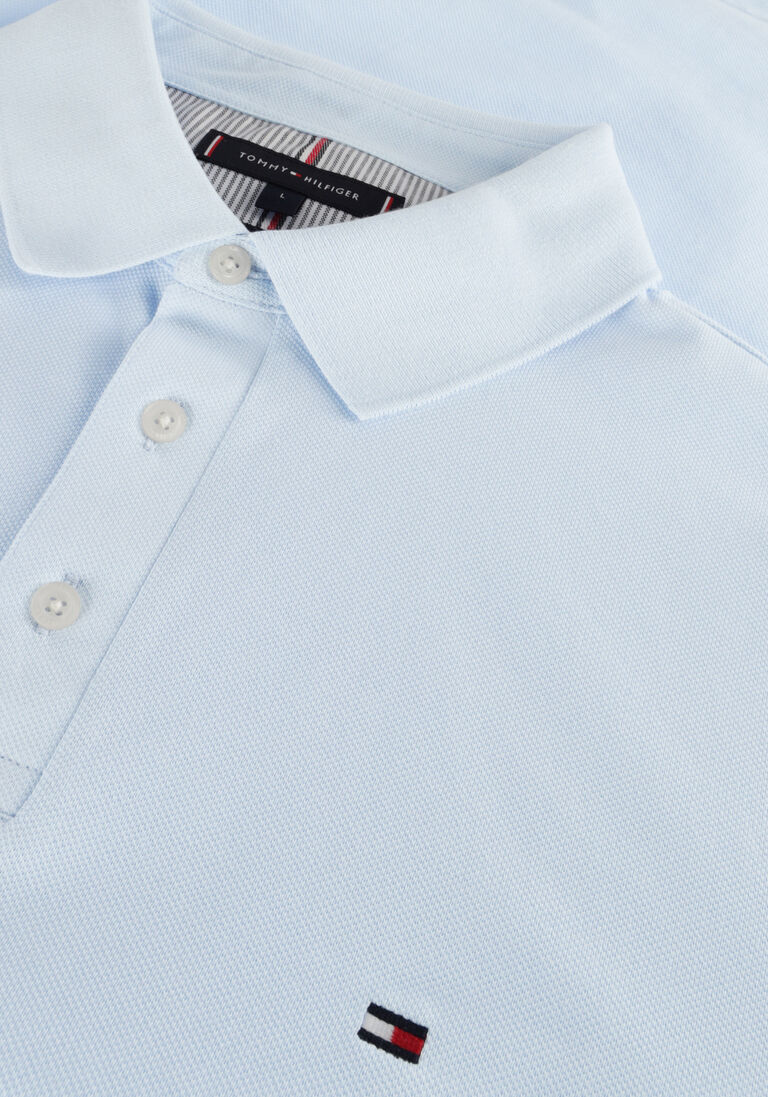 TOMMY HILFIGER lichtblauwe tommy hilfiger polo 1985 slim polo