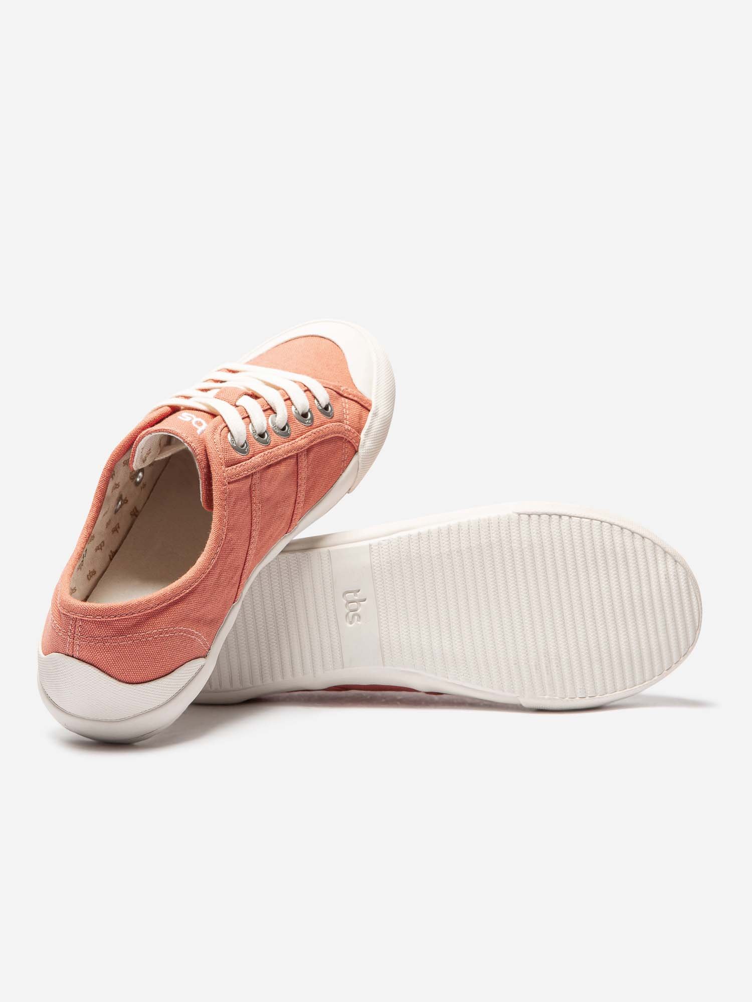 Tennis Femme En Toile Orange