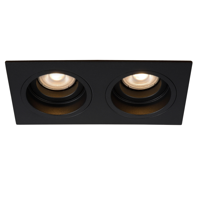 Lucide Embed 2 spot inbouw zwart