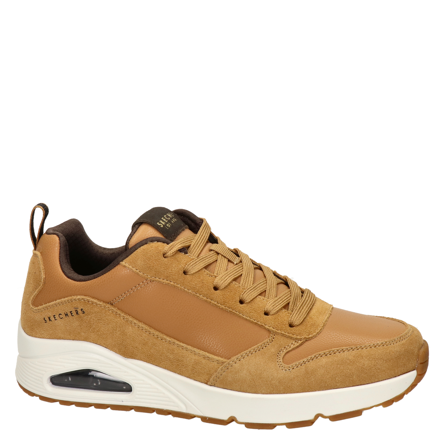 UNO heren sneakers Skechers Cognac