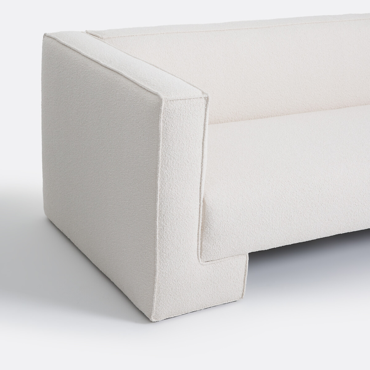 LA REDOUTE INTERIEURS<br>Sofá de 3 lugares, bouclette fino, Capu