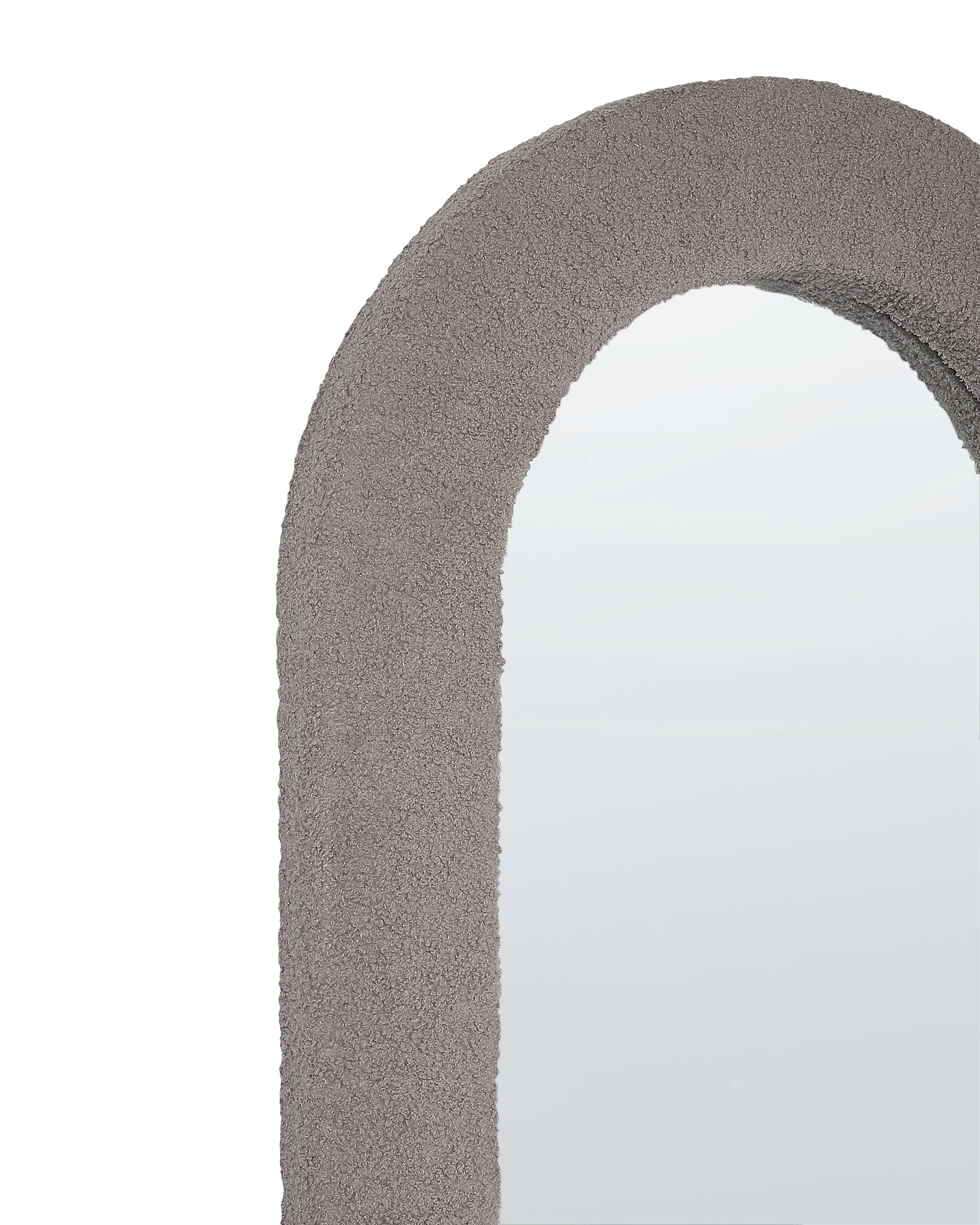 Wandspiegel CERVON 60 cm 120 cm Bouclé Taupe