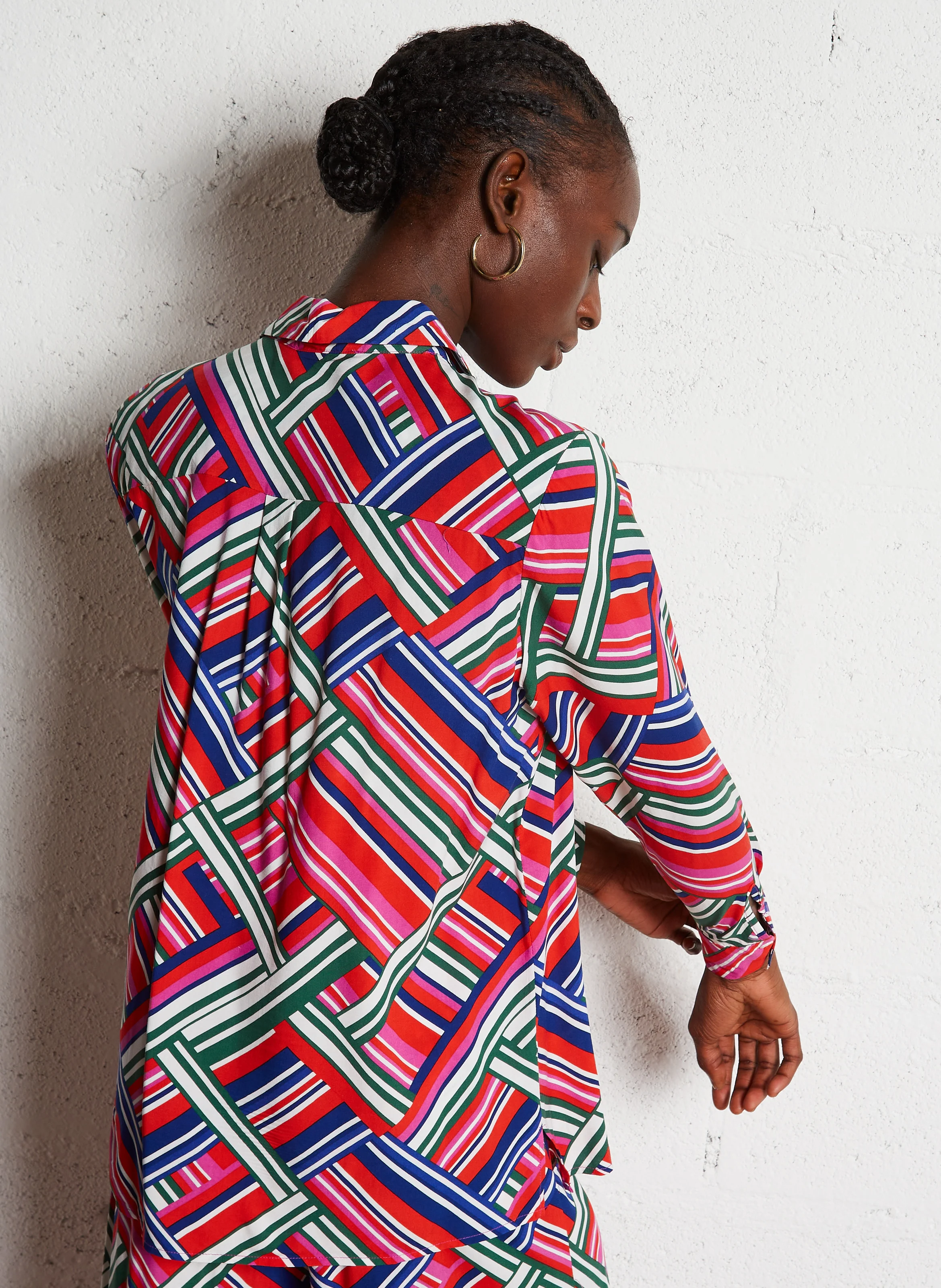 CARLI - Chemise col classique droite imprimée | Multicolore
