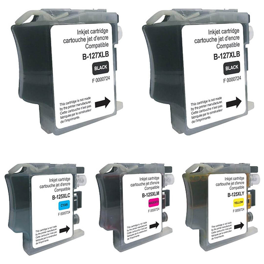 Cartouche LC127XL/LC125XL - Multipack x5