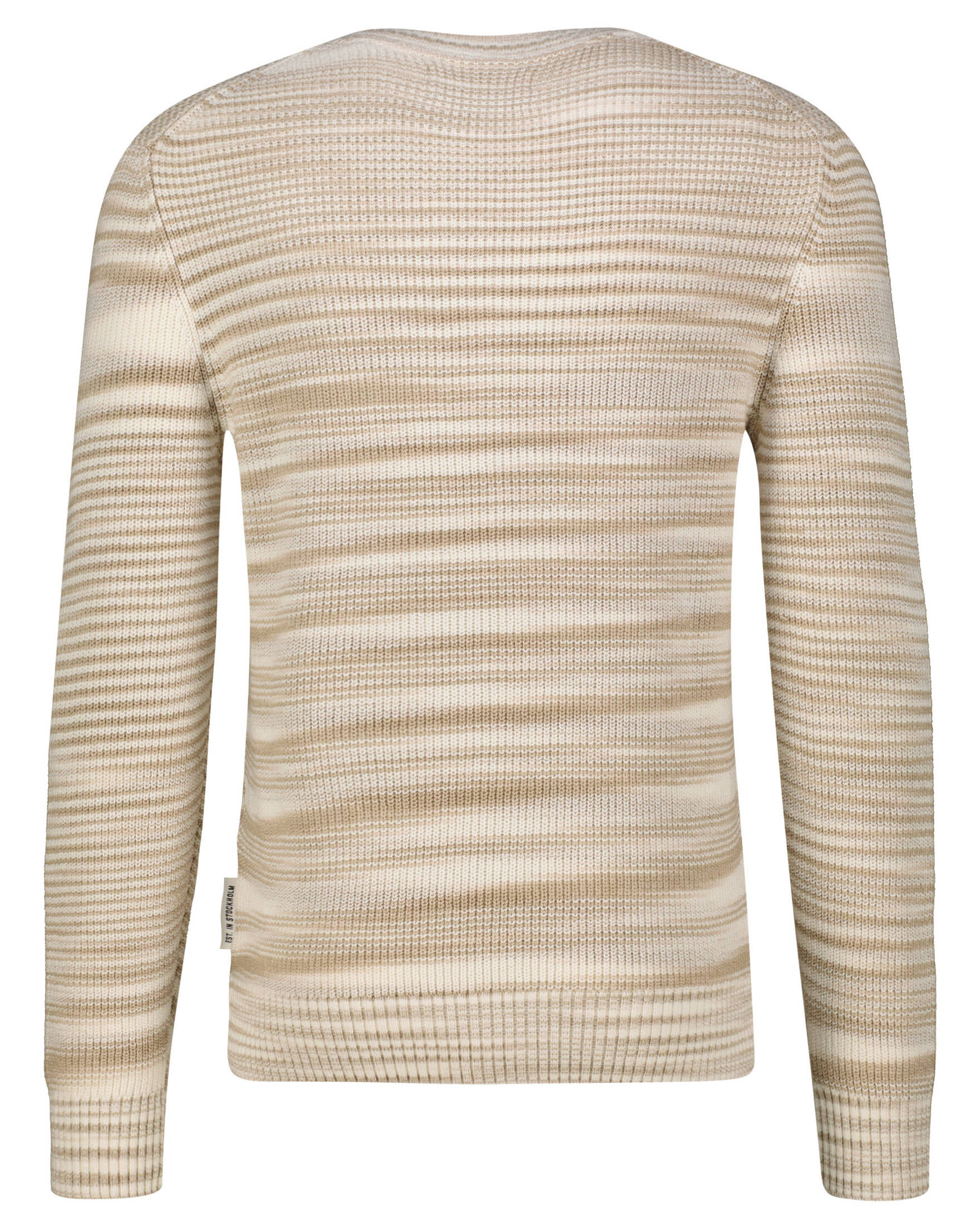Marc O'Polo| Herren Strickpullover mit unregelmäßigen Bi-Color-Streifen Regular Fit