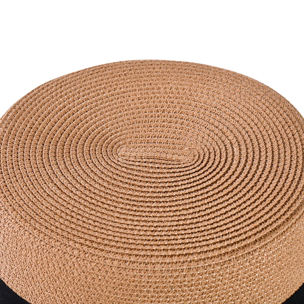 Decopatent Zonnehoed Dames - Rond UV Ø58 cm Bruin/Zwart