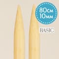 Rundpinner Basic Bjørk 80 cm 10,00 mm Drops