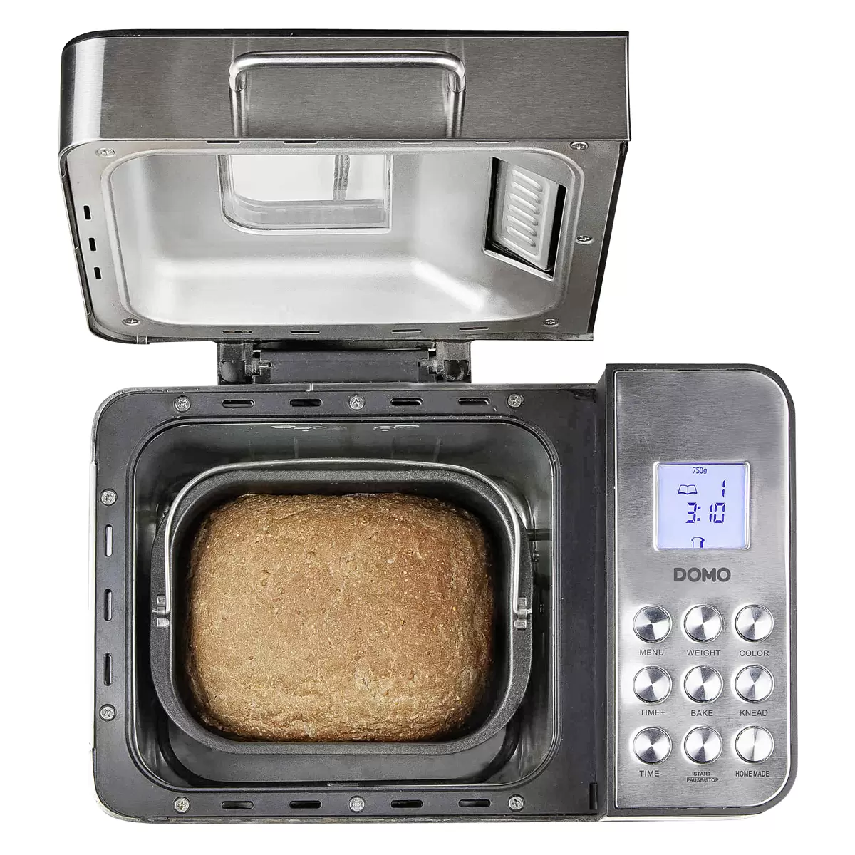 Brotbackautomat B3971 Domo Silber