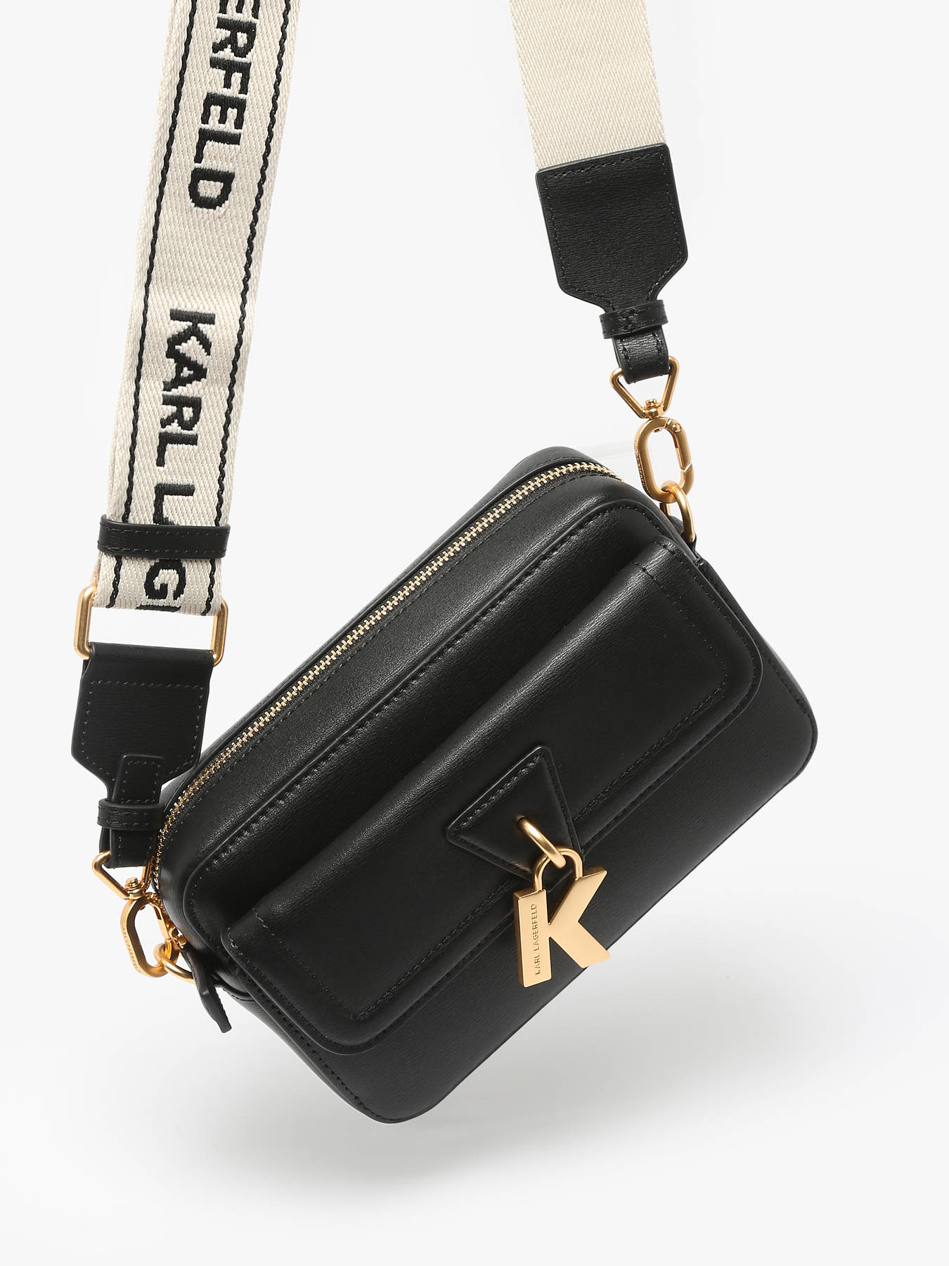 Sac bandoulire K lock cuir KARL LAGERFELD