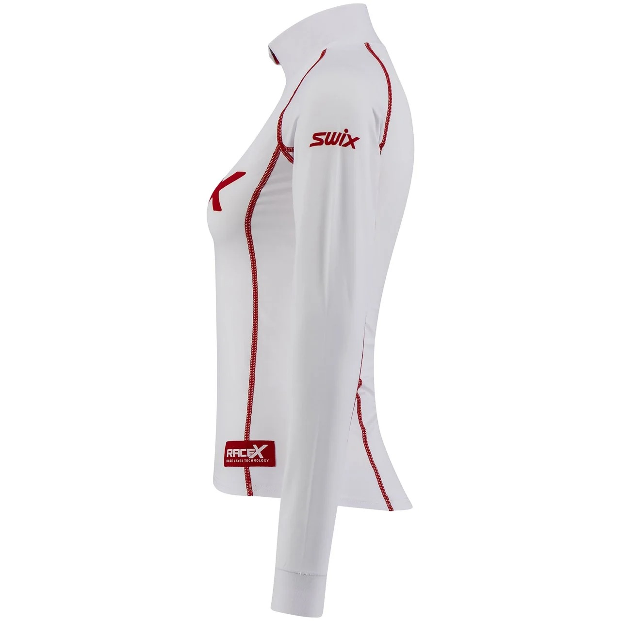 RaceX NTS Bodywear 1/2 Zip Dame Bright white