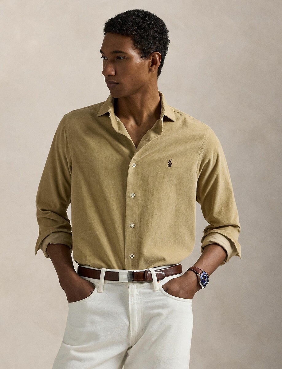 Camisa de veludo cotelê de manga comprida POLO RALPH LAUREN