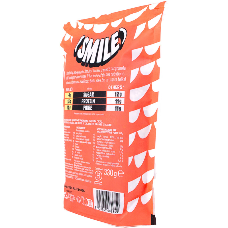 Holie's Granola peanut chocolate glutenfree