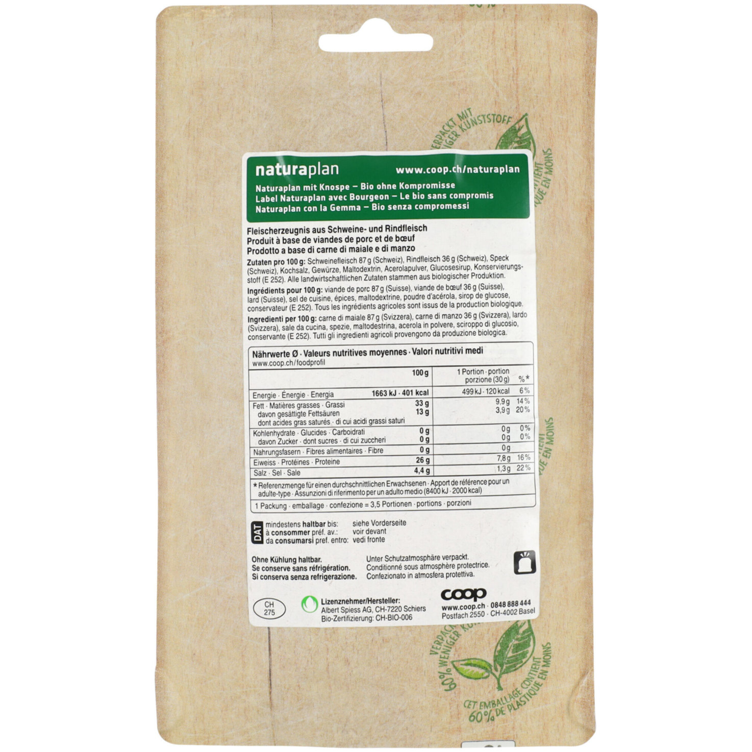 Naturaplan Bio Salami