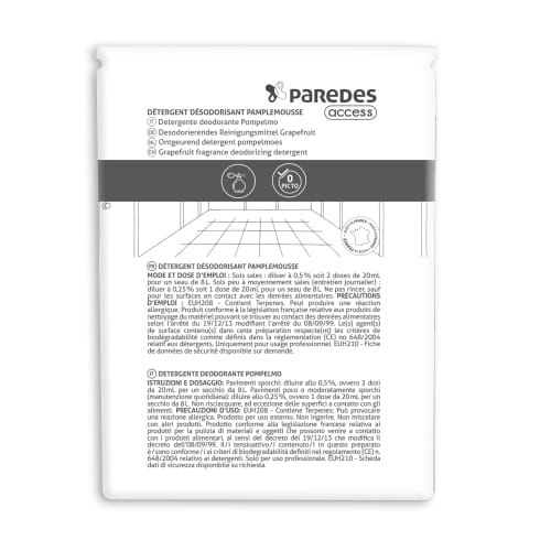 Détergent désodorisant pamplemousse Paredes Access dose de 20ml