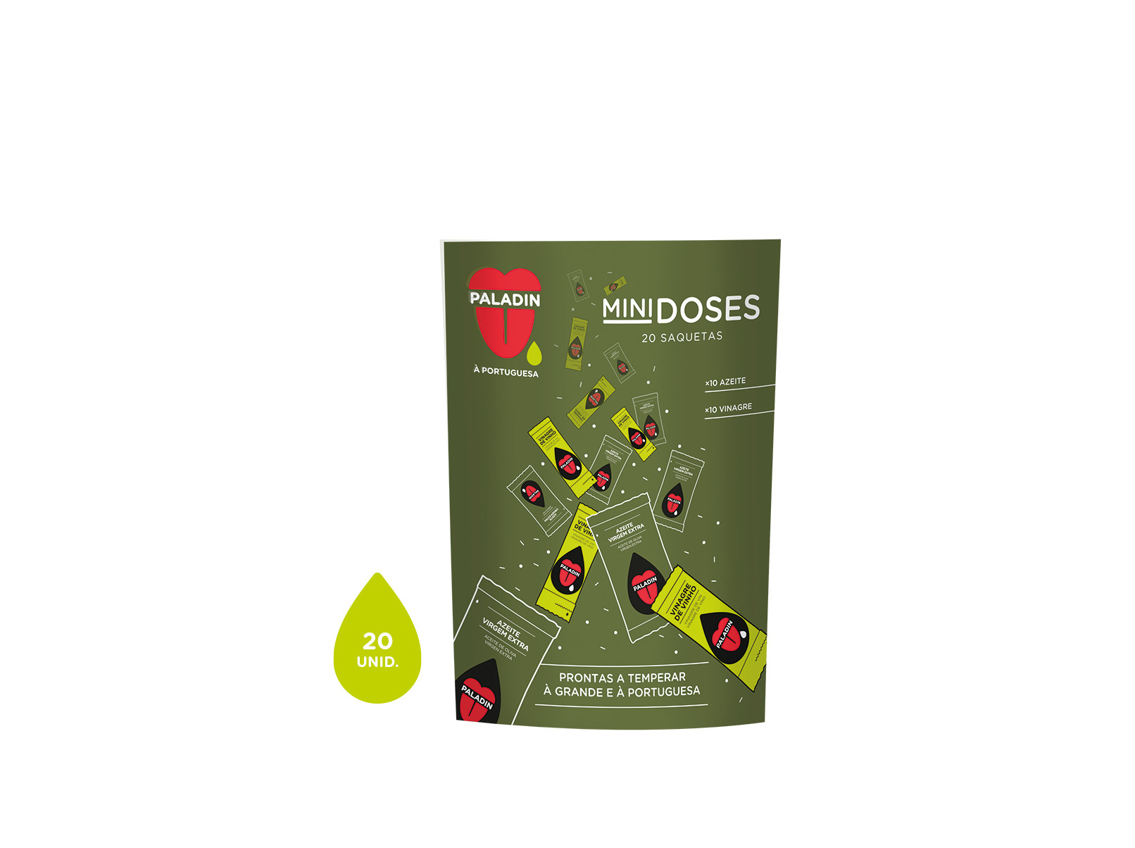 AZEITE E VINAGRE PALADIN UNIDOSES 10X7ML E 10X5ML