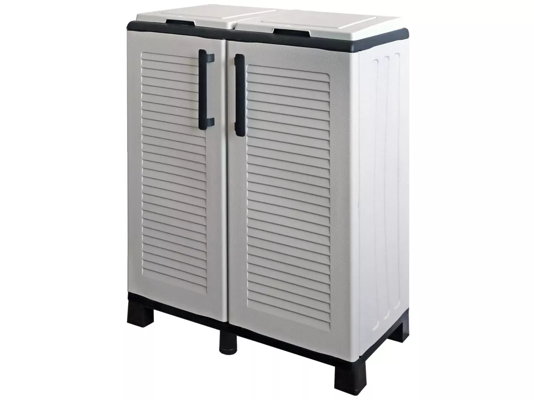 Demi-penderie en polypropylène de l\`éco, ligne pratique pour tirer pleinement parti de l\`espace, l 680 x p370 x h 900 mm.