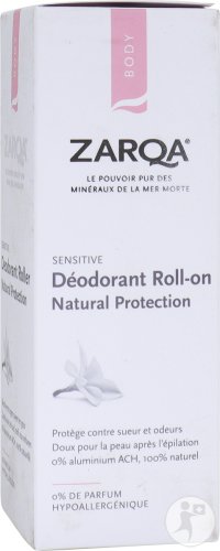 Zarqa Sensitive Déodorant Roll-On Natural Protection Peaux Sensibles 50ml