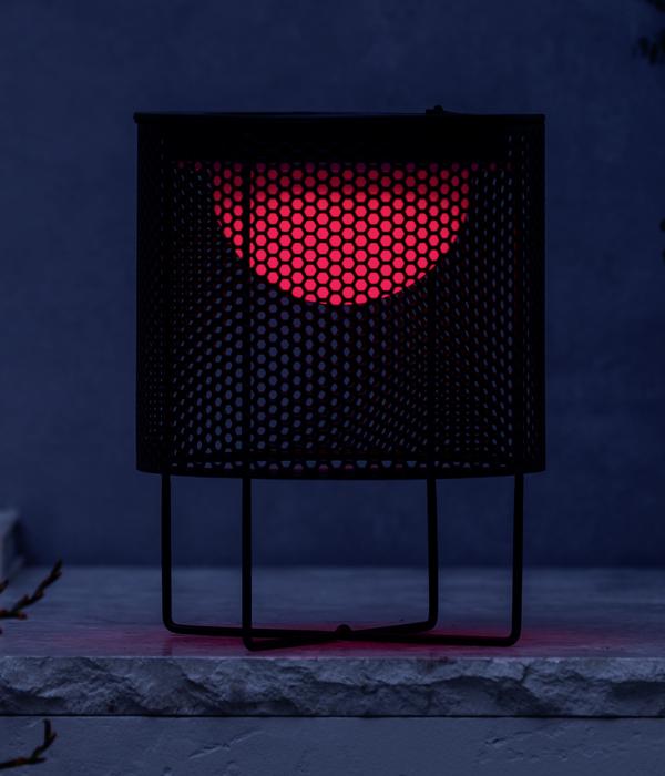 Dehner Solar-Laterne Heli, ca. Ø20/H26 cm