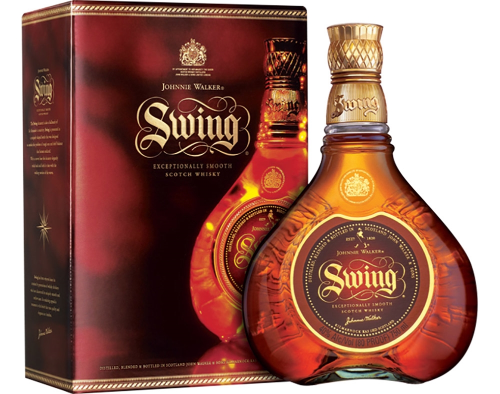 WHISKY JOHNNIE WALKER VELHO SWING COM CAIXA 0.70L